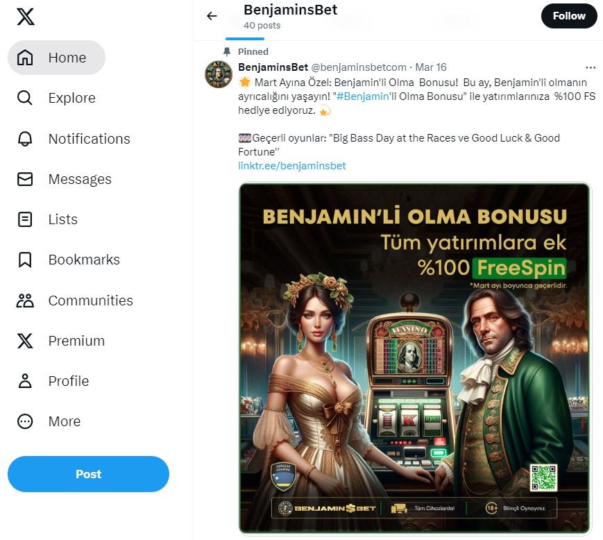 Benjaminsbet Twitter